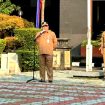 Sekda Kota Depok,  Mangguluang Mansur pimpin apel pagi ASN di Lapangan Balai Kota Depok.
