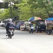 Pedagang kaki limah di jalan kencong