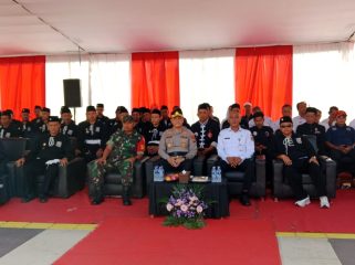 Apel kebansaan kesiapan pengamanan terate jember bersama TNI,Polri dan perguruan silat