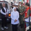 Gubernur Jawa Timur Khofifah Indar Parawansa turun langsung melakukan inspeksi mendadak (sidak) ke SPBU Pertamina 54.651.75 Karanglo, Kabupaten Malang, Minggu (28/6/2026),