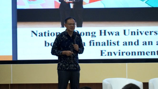 
					Dok.: Prof. Lee dalam sesi SDGs Lecture dalam kegiatan SDGs Center Conference 2026 di Universitas Pertamina