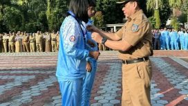 Sekda Kota Depok Melepas 55 atlet, 8 official, dan 12 pelatih untuk ikut berlaga pada Popwilda Provinsi Jawa Barat 2026
