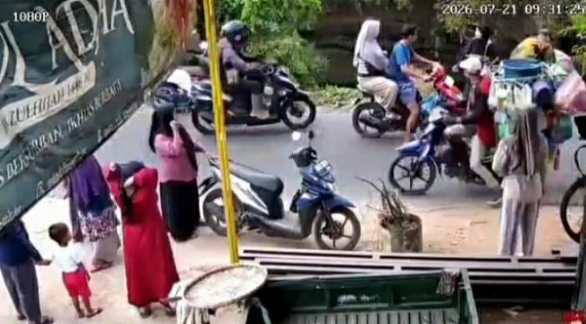 Dok. CCTV diseberang Lokasi kejadian