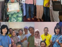 Yayasan Global Pelangi (YGP) kembali memberikan bantuan berupa 4 unit kursi roda