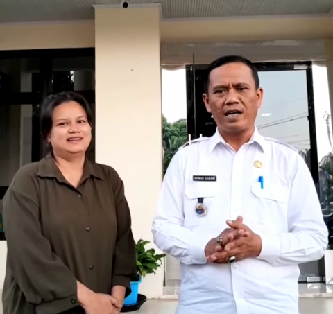 Lurah Duren Seribu, Ahmad Sabani, (Kanan) Dok. Narsum