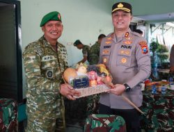 Kapolres Jember Bersama Para Pejabat Utama Silaturahim ke Kodim 0824/Jember
