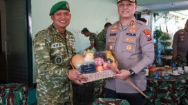 kapolres jember di sambut langsung oleh kodim 2824