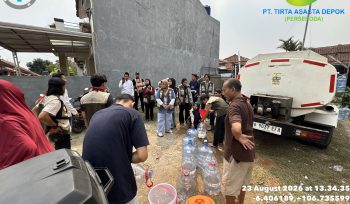 Aksi Nyata Asasta Depok Salurkan Bantuan Air Bersih di Kelurahan Curug