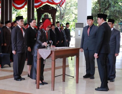 Lantik 166 Pejabat, Subandi Tegaskan Kinerja Harus Berdampak Nyata bagi Masyarakat