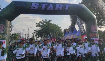Kemeriahan Gowes Kodim 0824 Jember Menyambut HUT TNI ke-81