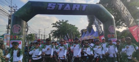 Kemeriahan Gowes Kodim 0824 Jember Menyambut HUT TNI ke 81